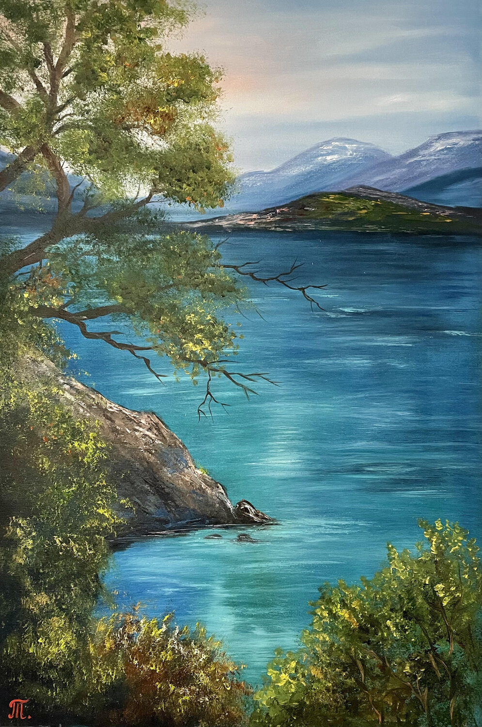Island Breeze Tanja Frost Original painting for sale