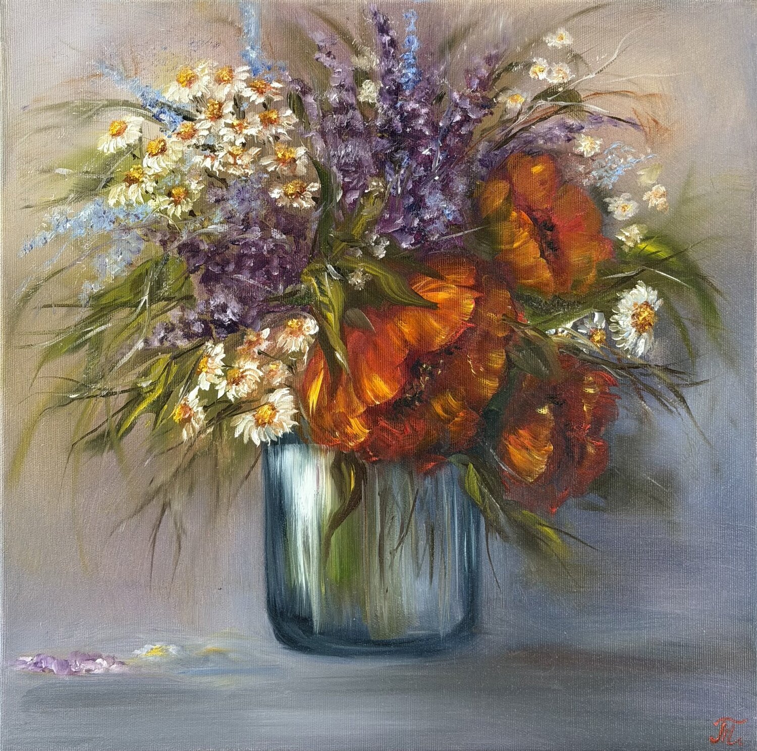 Life in Bloom Tanja Frost Original painting for sale