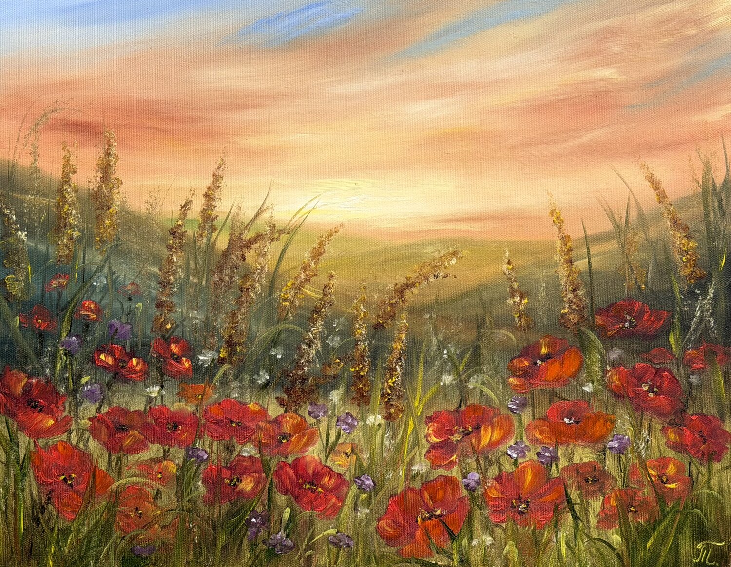 When Summer Stays Tanja Frost Original painting for sale
