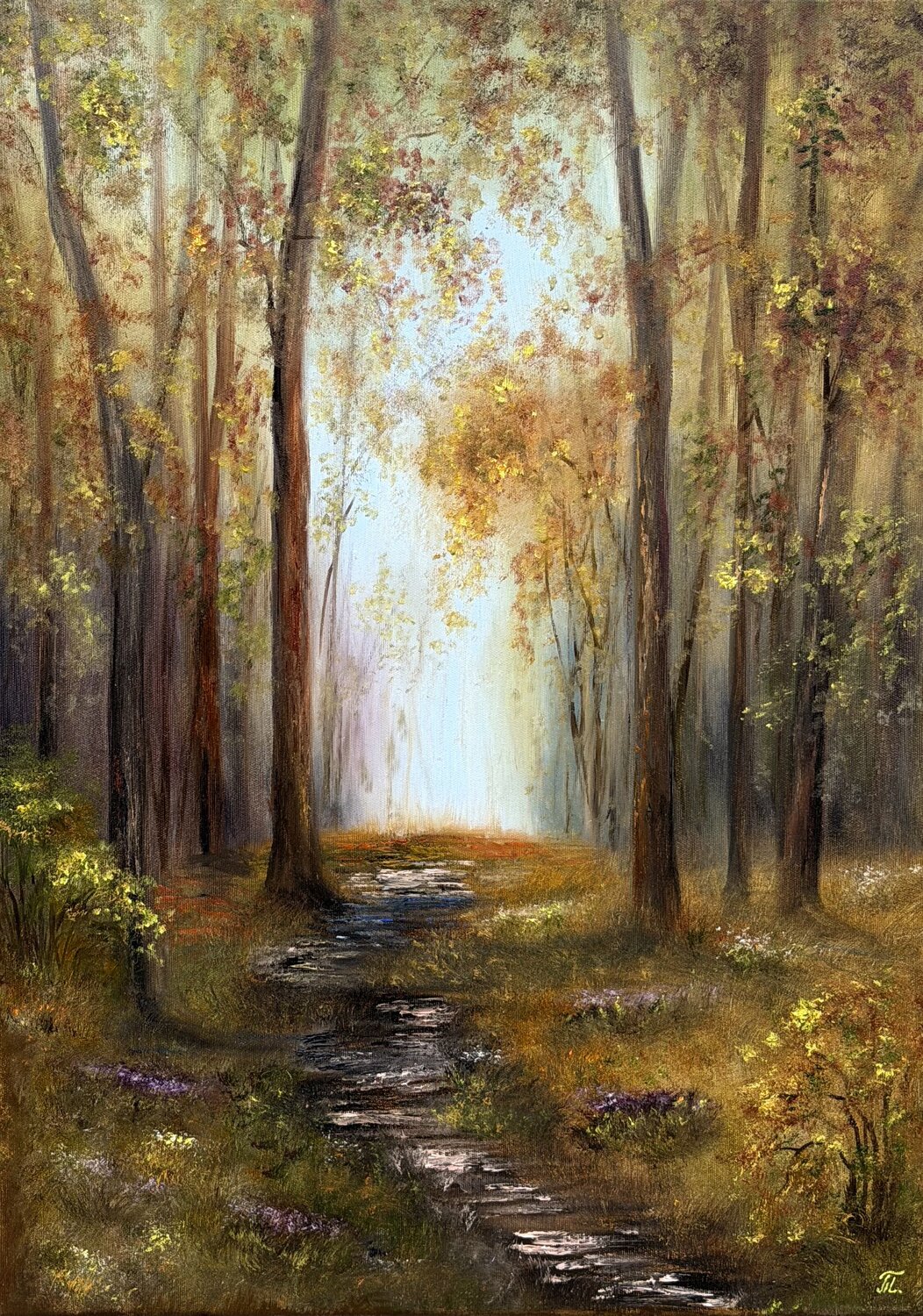 Autumn Inspiration Tanja Frost Original painting for sale