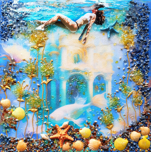 FAIRYTALE UNDER WATER by Irina BAST, Painting for Sale on Select