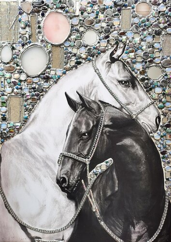HORSES. LOVE. by Irina BAST, Painting for Sale on Select