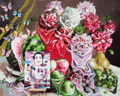 Salvador Dalí's breakfast by Irina BAST, Painting for Sale on Select