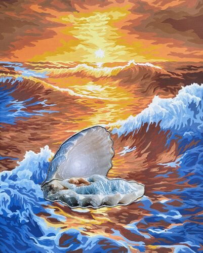 In the embrace of the waves von Irina BAST, Malerei kaufen auf Select