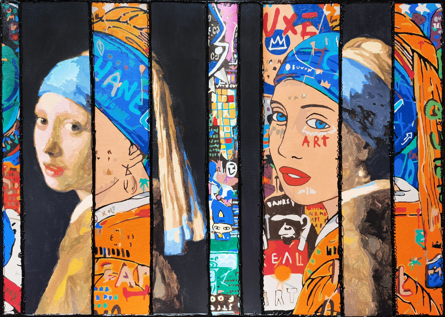 Girl with a pearl earring Irina BAST Original painting for sale