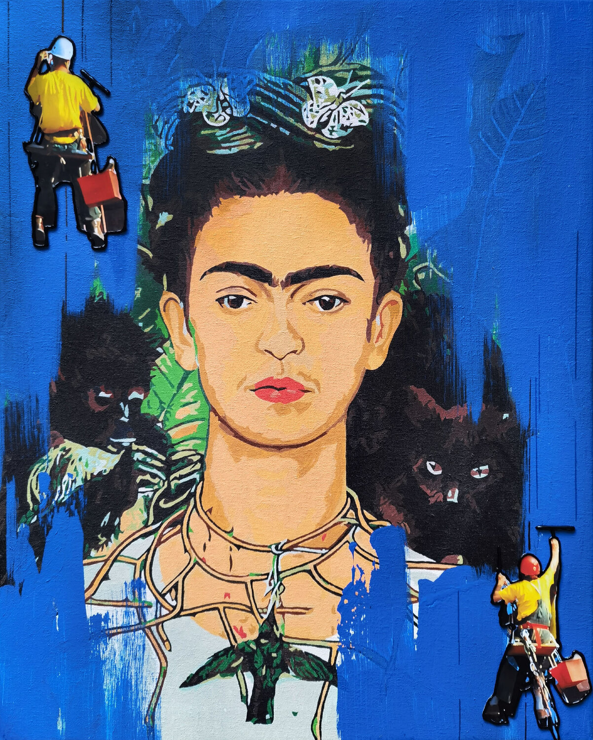 Frida Kahlo. Self-Portrait Irina BAST Original painting for sale