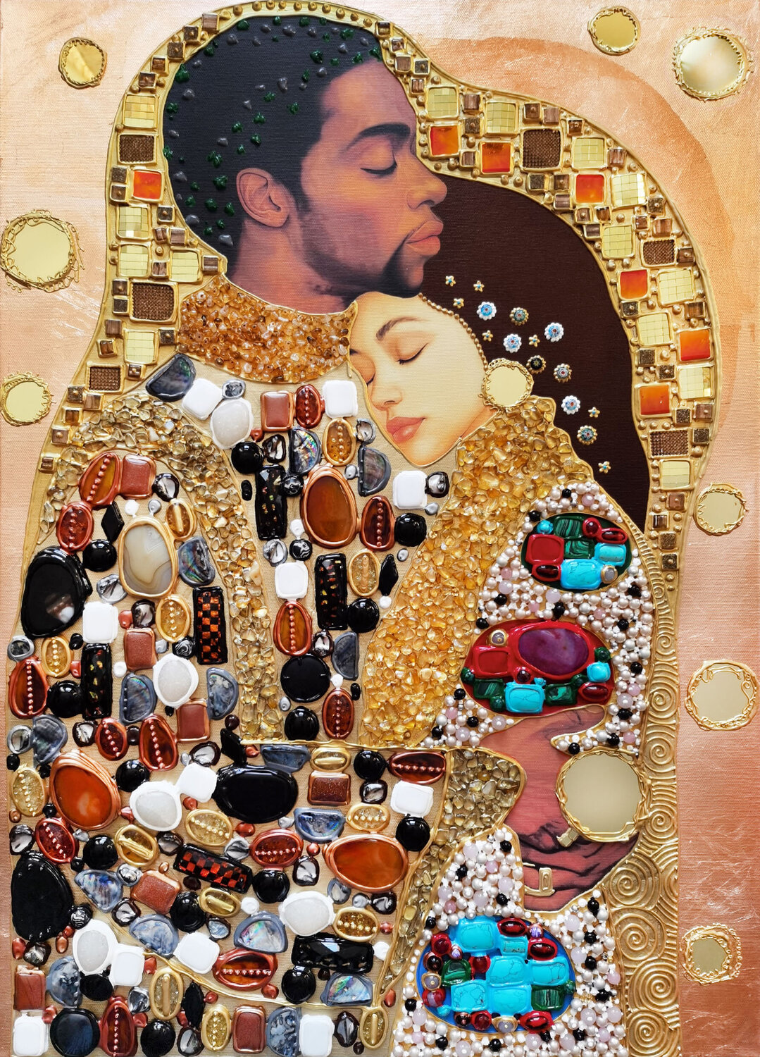 A gentle hug Irina BAST Original painting for sale