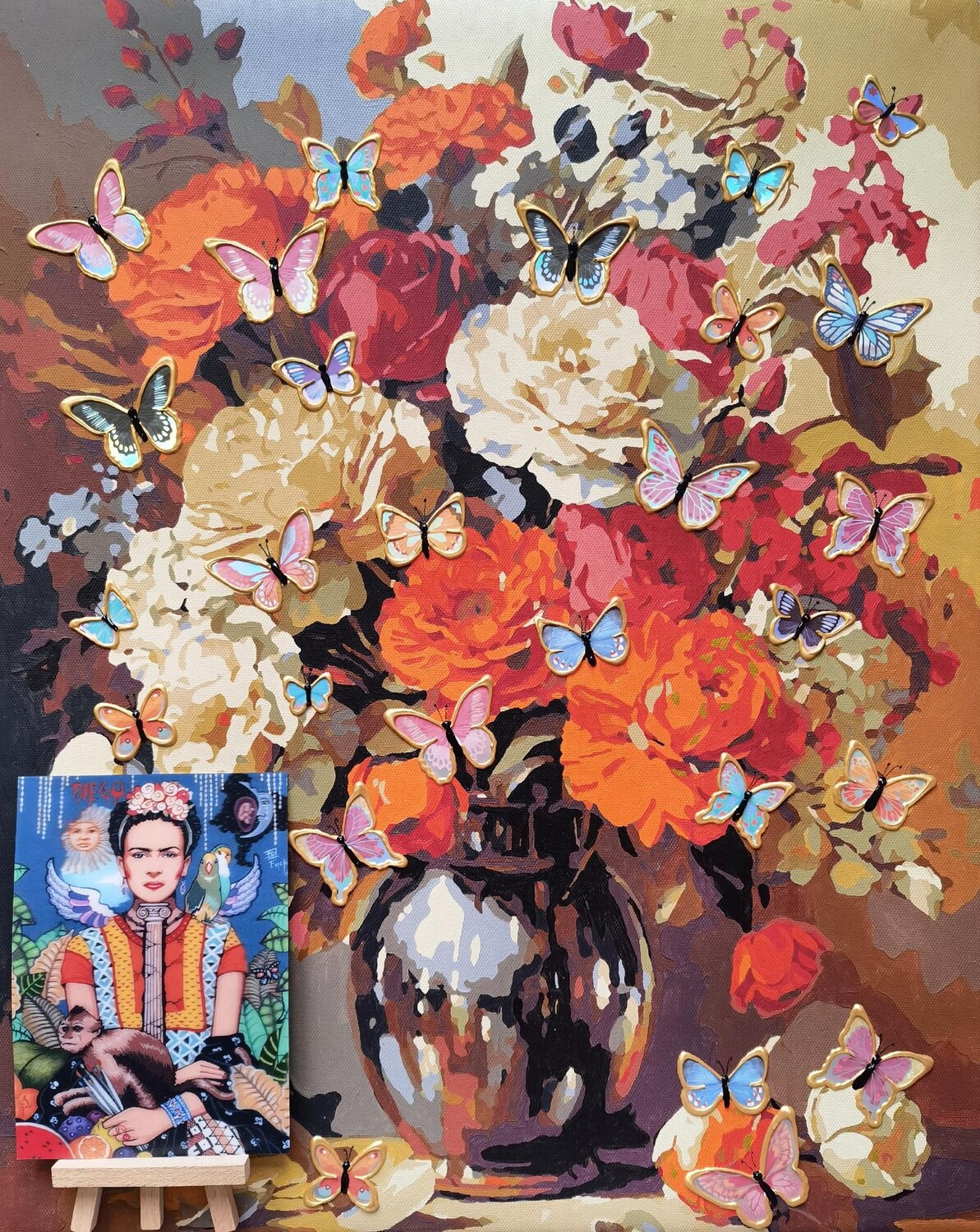 Flowers for Frida Kahlo Irina BAST Original painting for sale