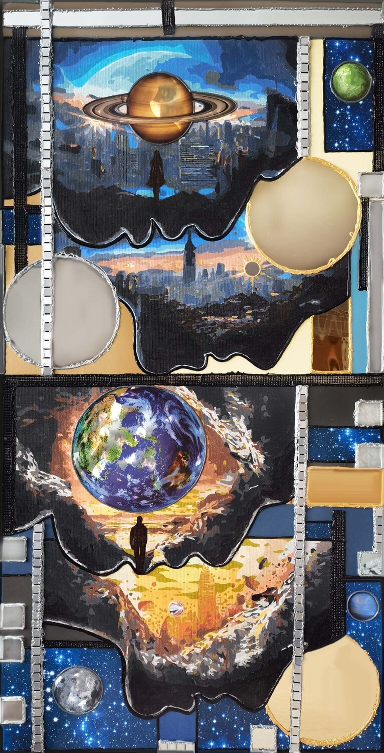 Searching for You among the Worlds Irina BAST Original painting for sale