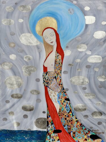 Madonna of the wind by Laszlo Hamori, Painting for Sale on Select