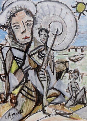 Back at the lake by Laszlo Hamori, Painting for Sale on Select