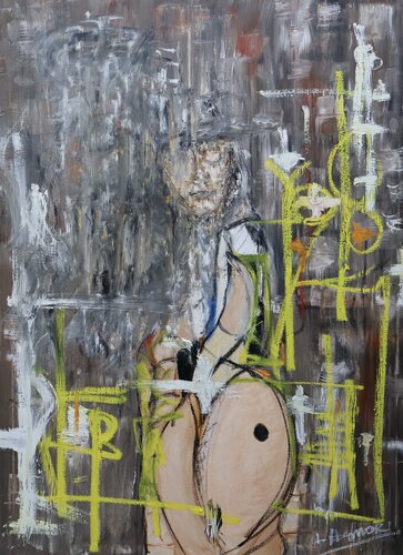 Traveller by Laszlo Hamori, Painting for Sale on Select
