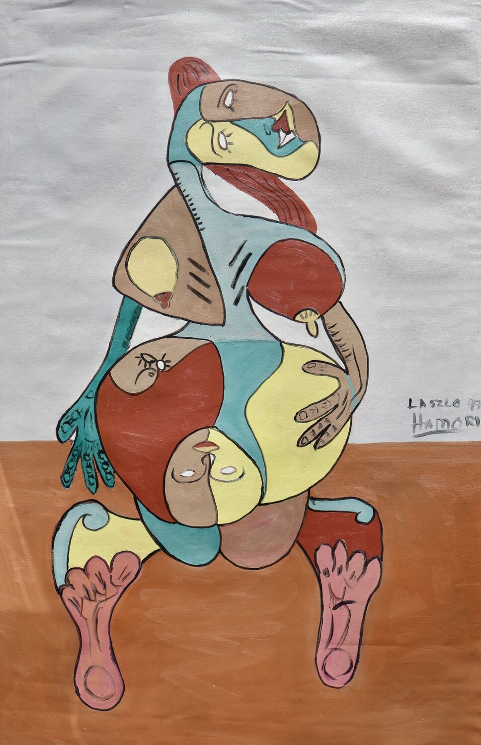 Birthday Laszlo Hamori Original painting for sale
