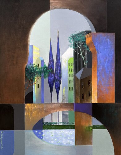 City by Andranik Shahjanyan, Painting for Sale on Select