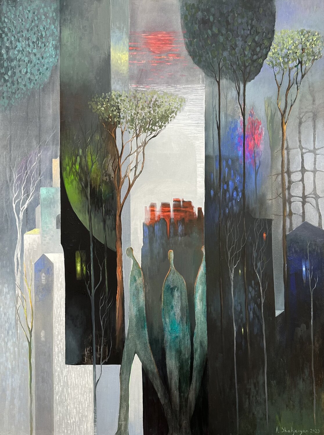 City Andranik Shahjanyan Original painting for sale
