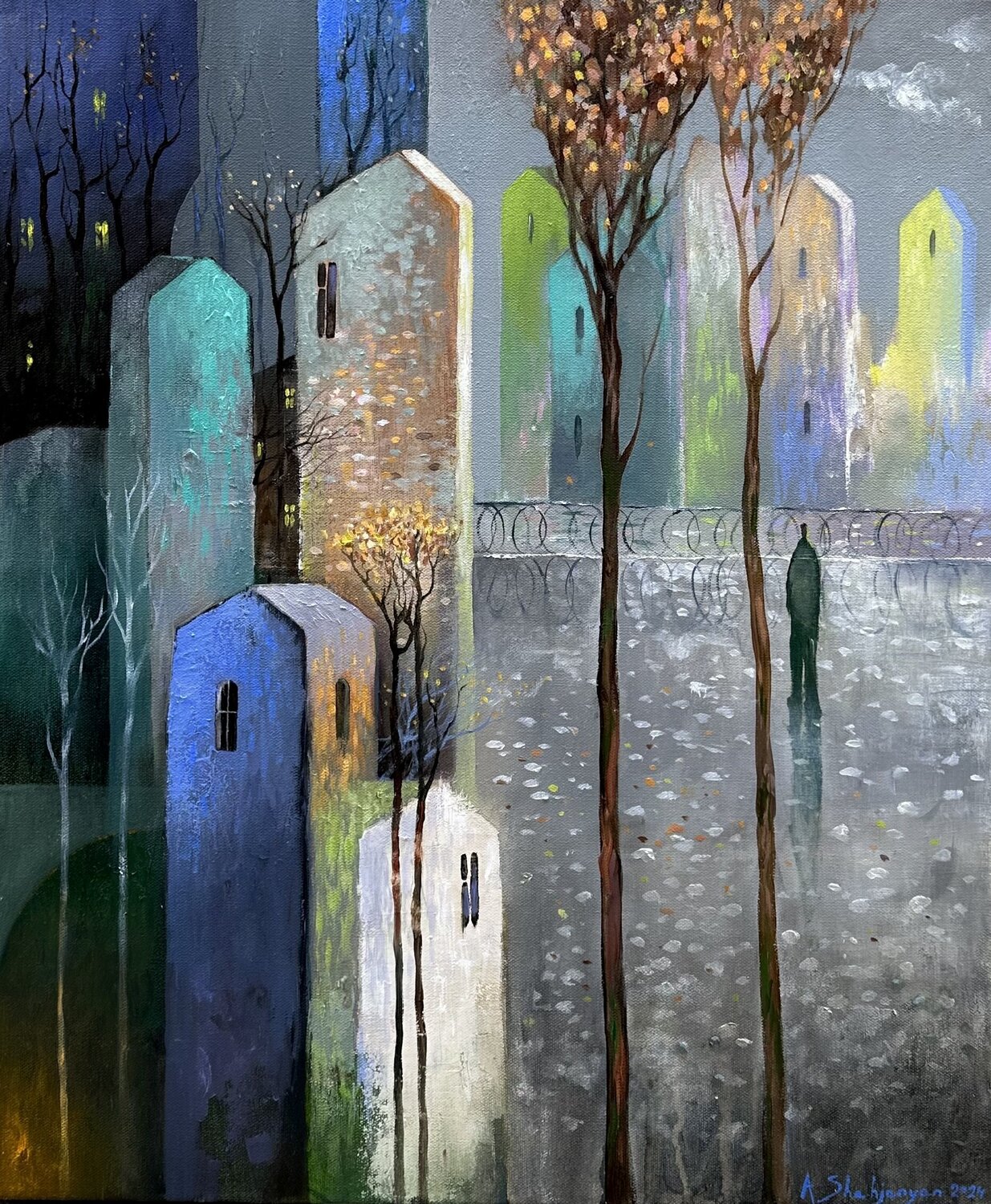 Walk Andranik Shahjanyan Original painting for sale