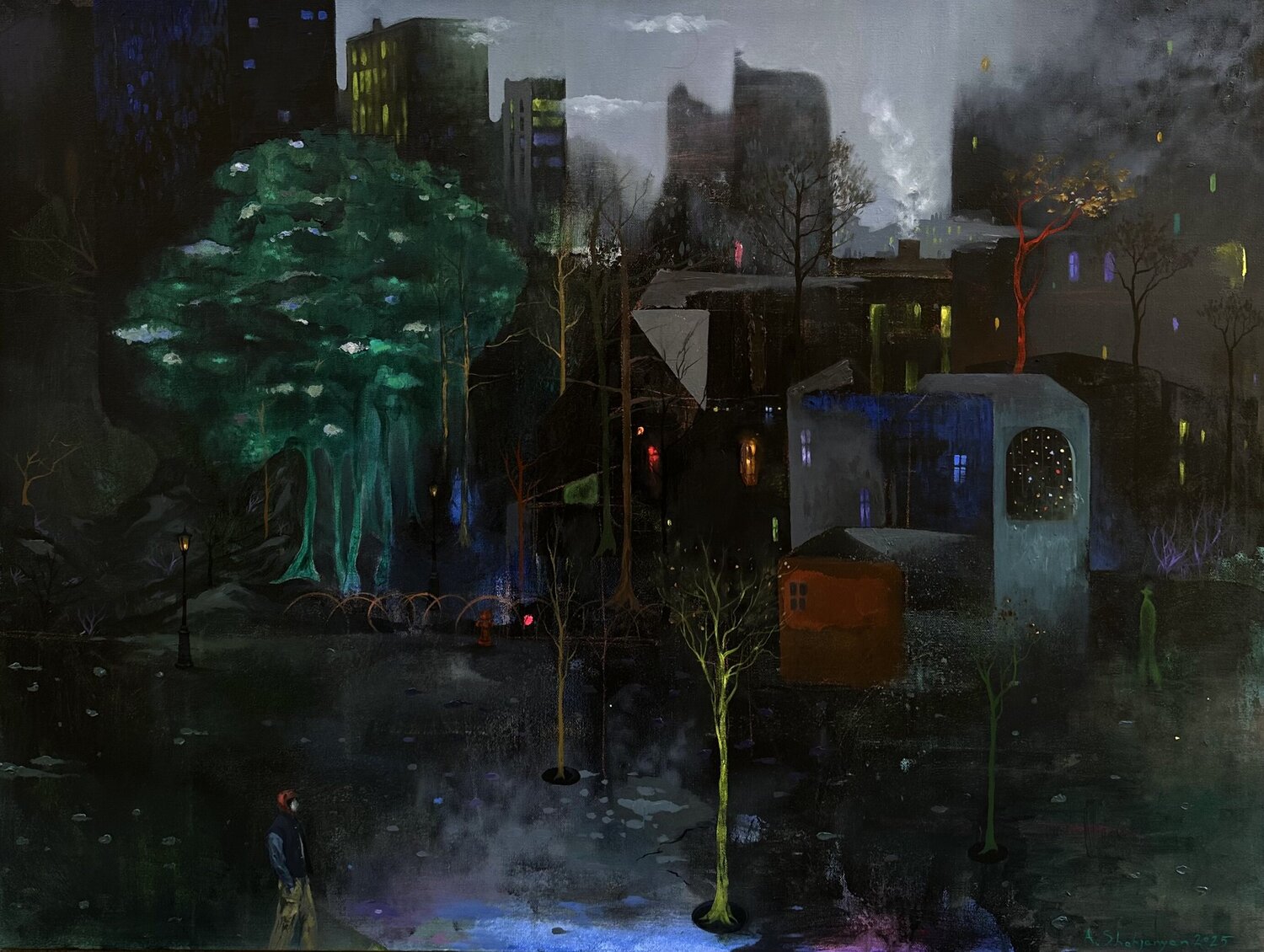Night Andranik Shahjanyan Original painting for sale