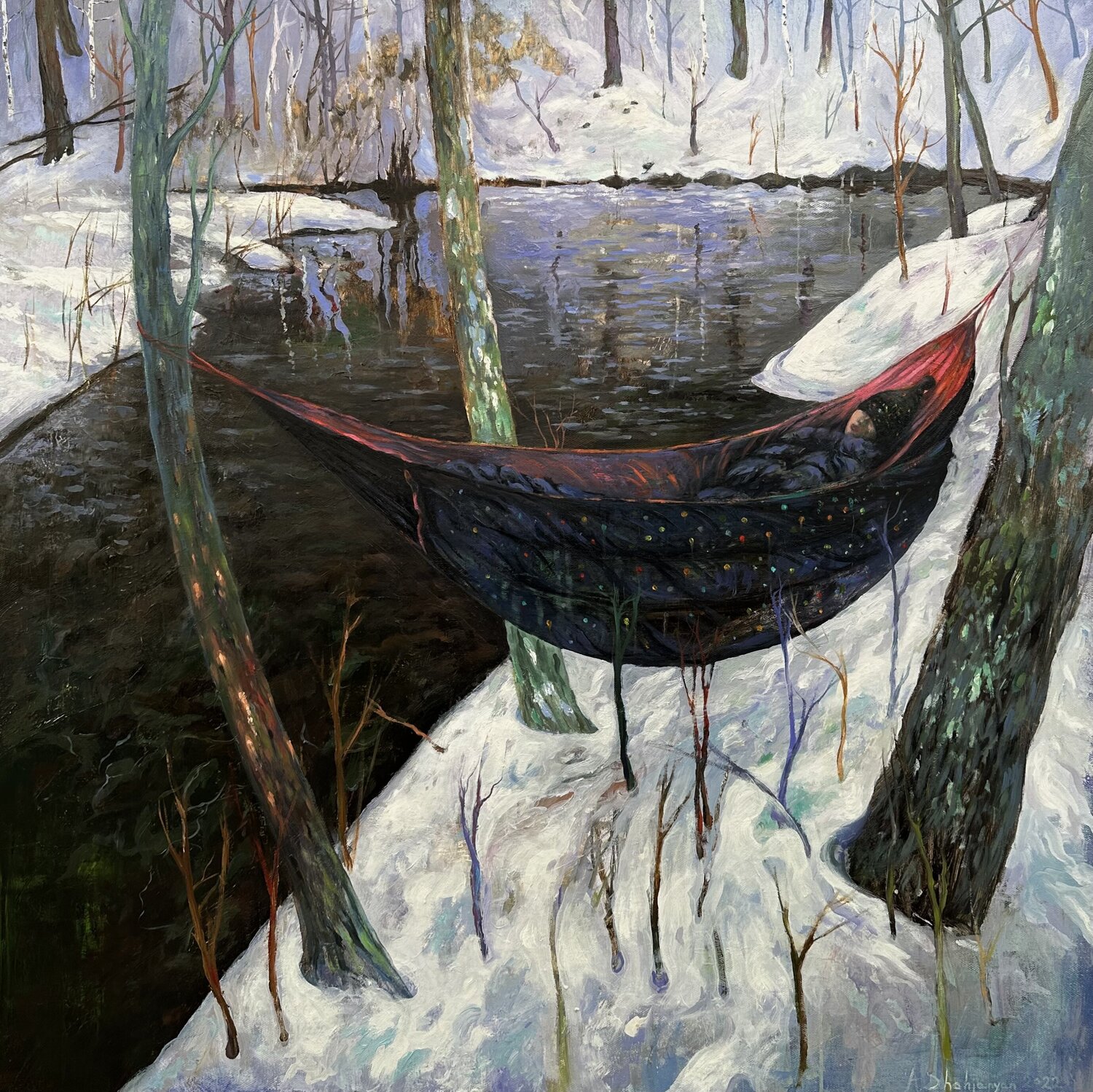Rest Andranik Shahjanyan Original painting for sale