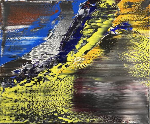 Colored Waves by Arturas Lapajevas, Painting for Sale on Select