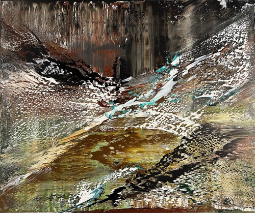Melting Mountains by Arturas Lapajevas, Painting for Sale on Select