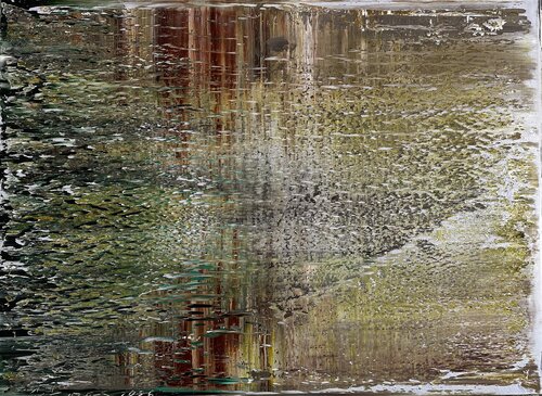 The Rain in the River by Arturas Lapajevas, Painting for Sale on Select