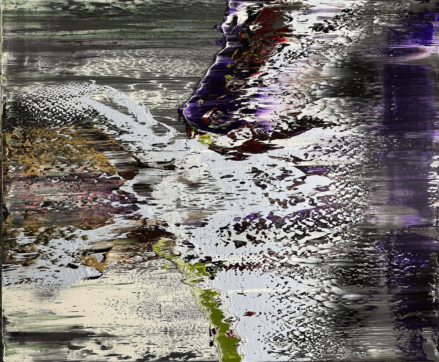Violet Vision Arturas Lapajevas Original painting for sale