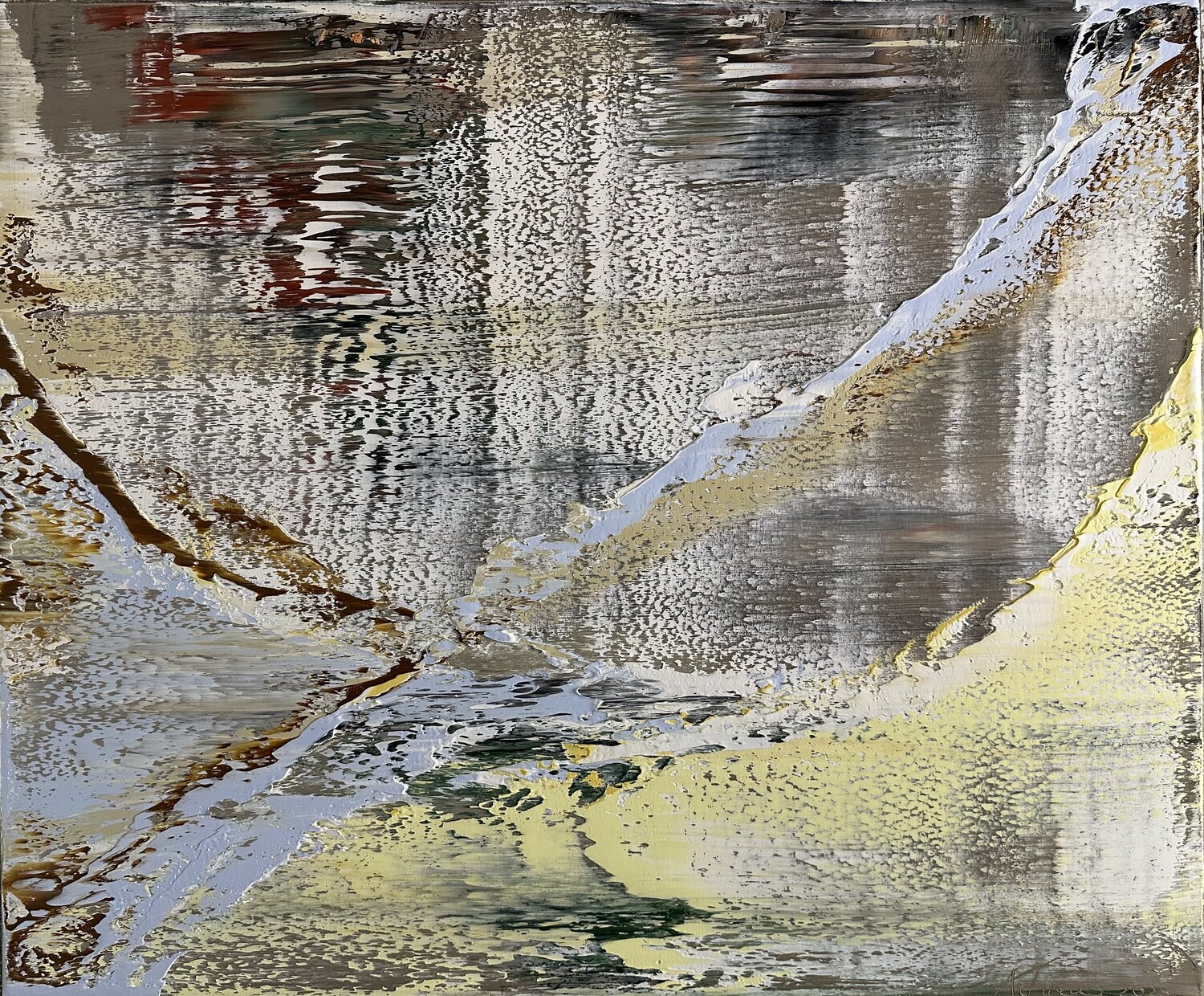 Snowy Dream Arturas Lapajevas Original painting for sale