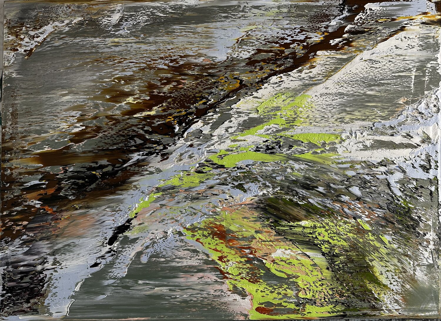 Nascent Nature Arturas Lapajevas Original painting for sale