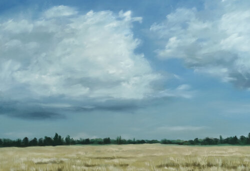 Landschaft 53 by Leni Winkelmann, Painting for Sale on Select