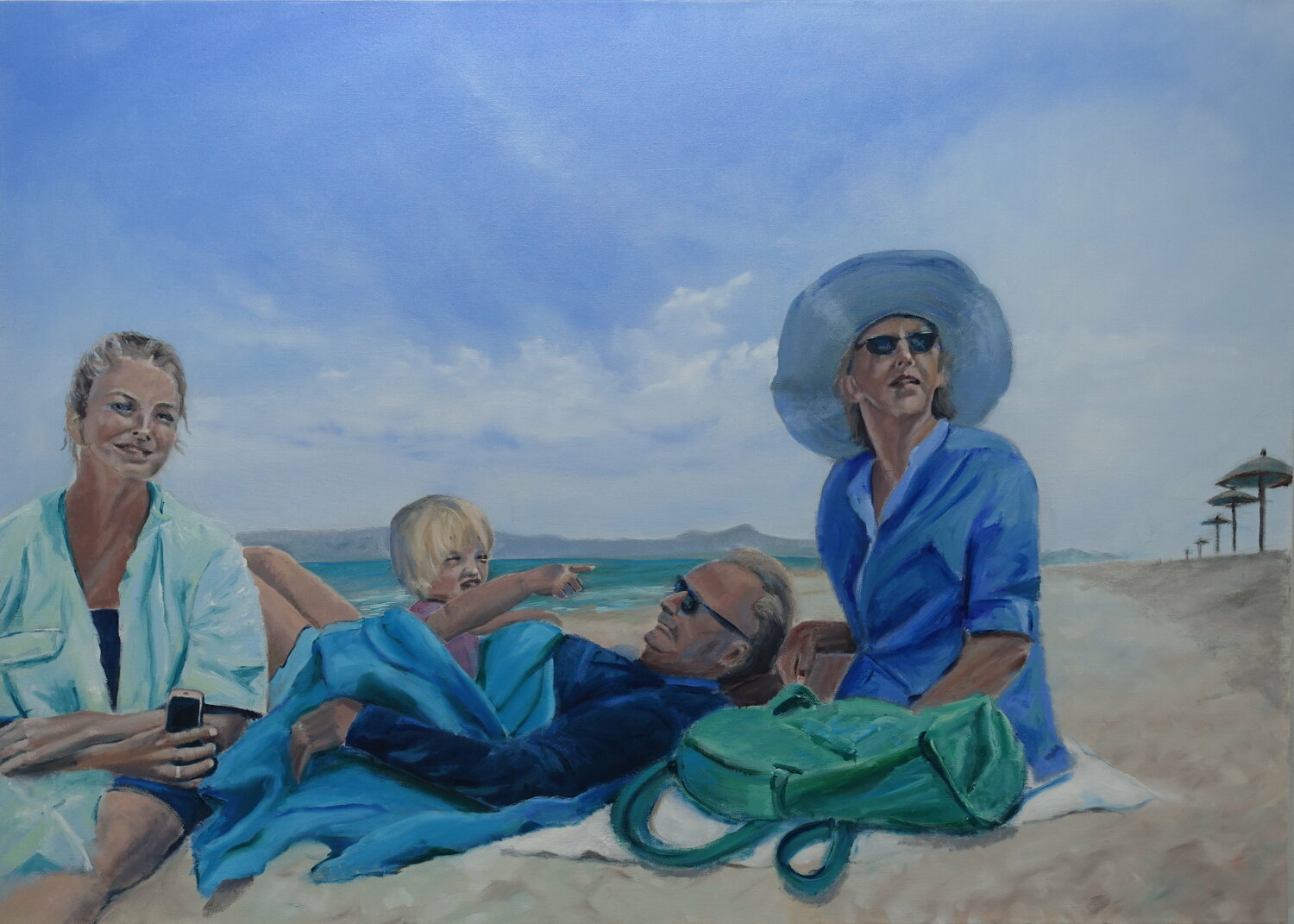 Am Meer 6 Leni Winkelmann Original painting for sale