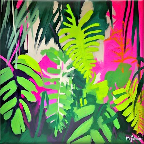 Jungle beat #7 by Valentyna Kniazieva, Painting for Sale on Select