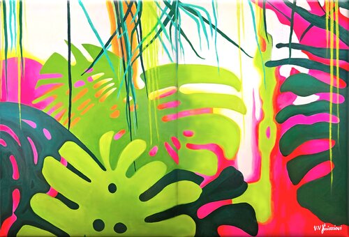 Jungle mood by Valentyna Kniazieva, Painting for Sale on Select