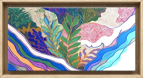 In Harmony with Myself #1 by Valentyna Kniazieva, Painting for Sale on Select