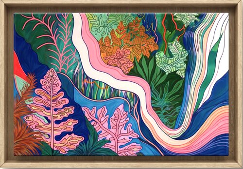 In Harmony with Myself #1 by Valentyna Kniazieva, Painting for Sale on Select
