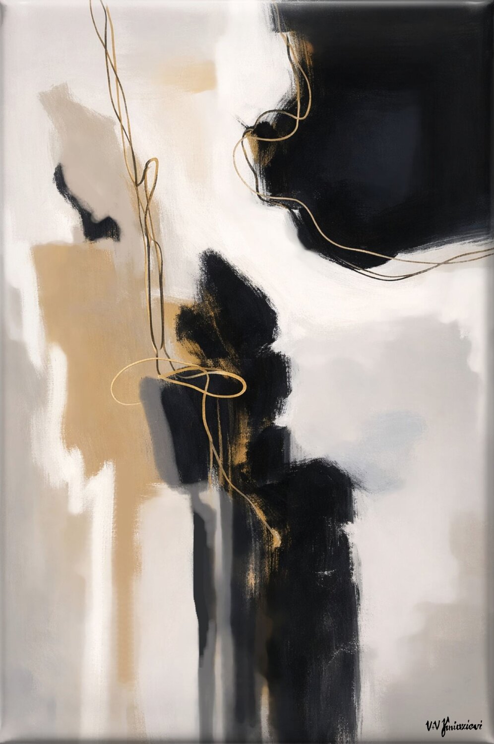 Muted motion #6 Valentyna Kniazieva Original painting for sale