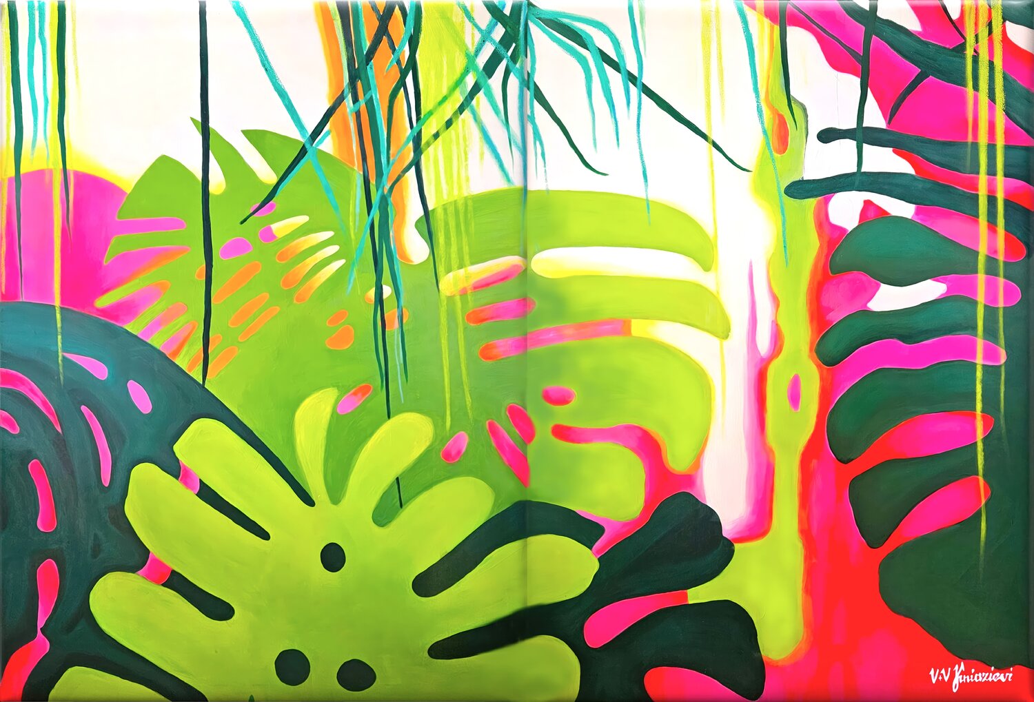 Jungle mood Valentyna Kniazieva Original painting for sale