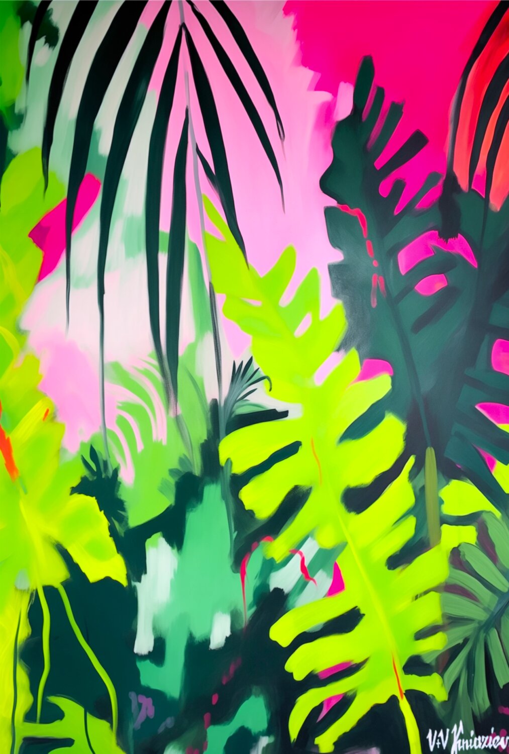 Jungle beat #6 Valentyna Kniazieva Original painting for sale