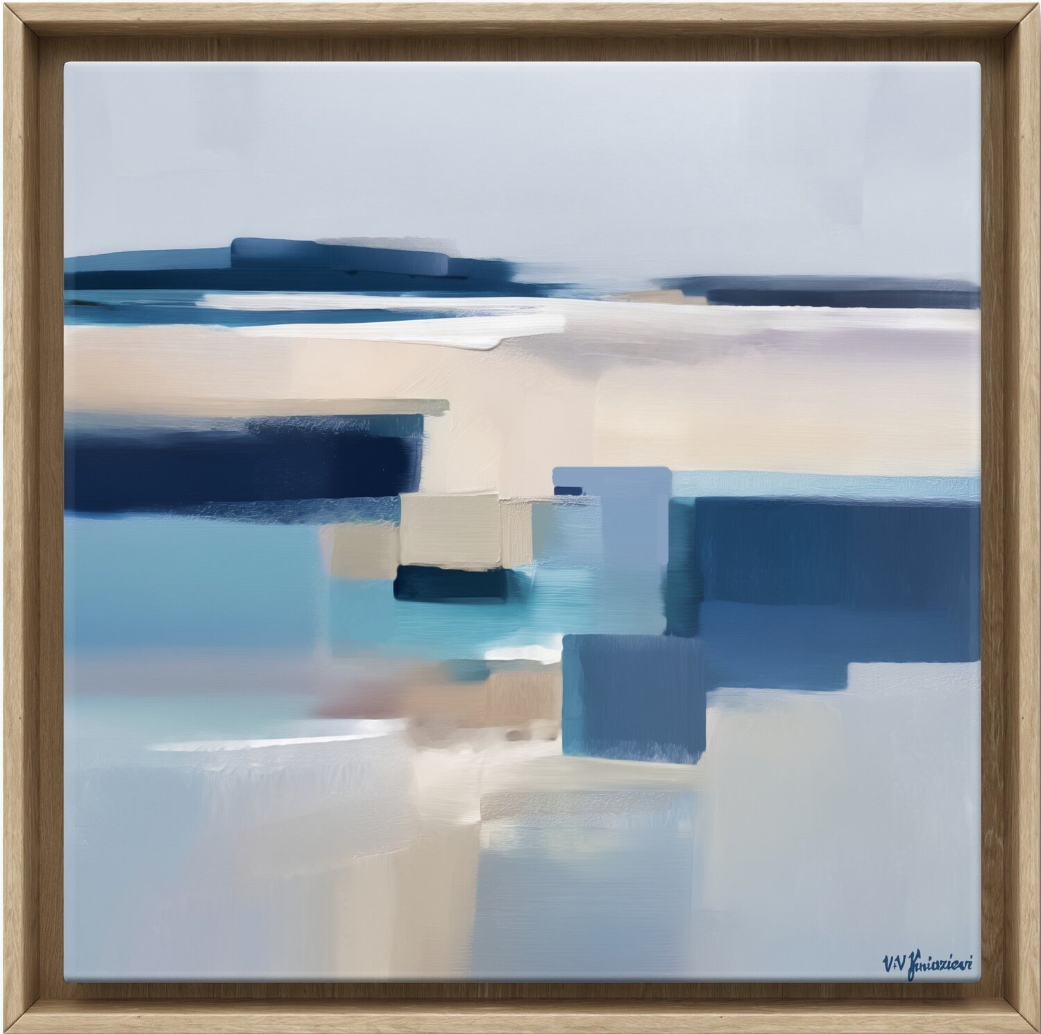Northern Wind Landscape #3 Valentyna Kniazieva Original painting for sale