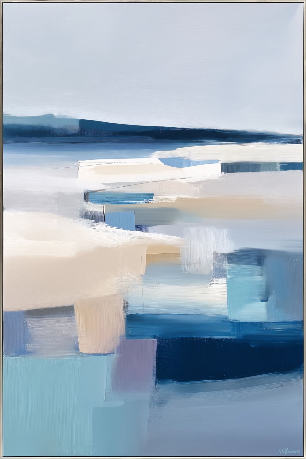 Northern Wind Landscape #5 Valentyna Kniazieva Original painting for sale