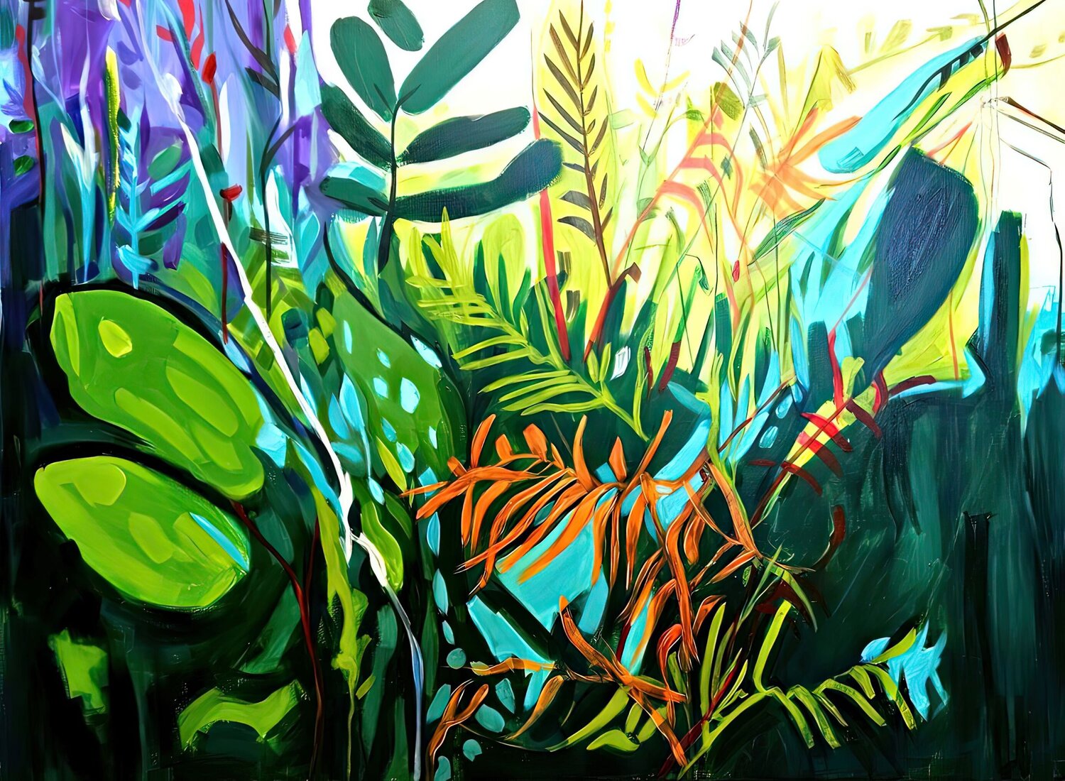 After rain #6 Valentyna Kniazieva Original painting for sale