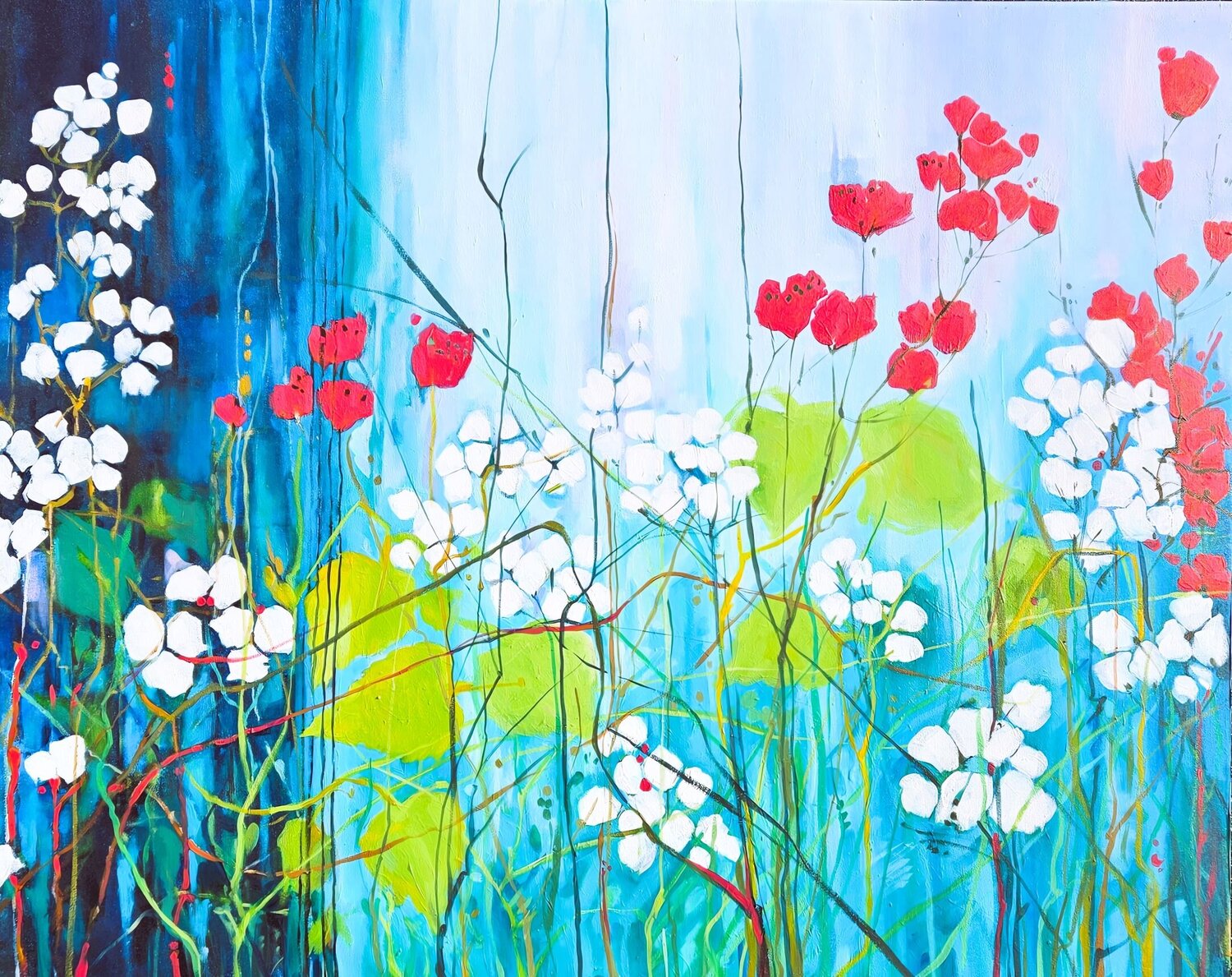 Cotton Valentyna Kniazieva Original painting for sale