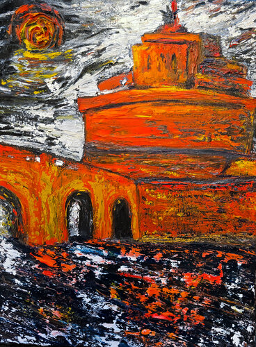 inferno over Tiber by Maksim Gorshkov, Painting for Sale on Select