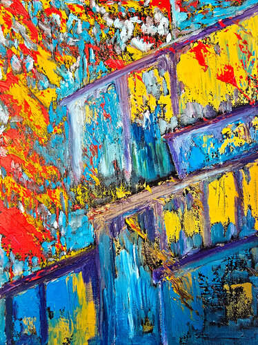 Echoes of Sun on Stone by Maksim Gorshkov, Painting for Sale on Select