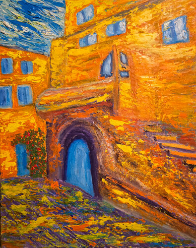 Viterbo, Burning Summer by Maksim Gorshkov, Painting for Sale on Select