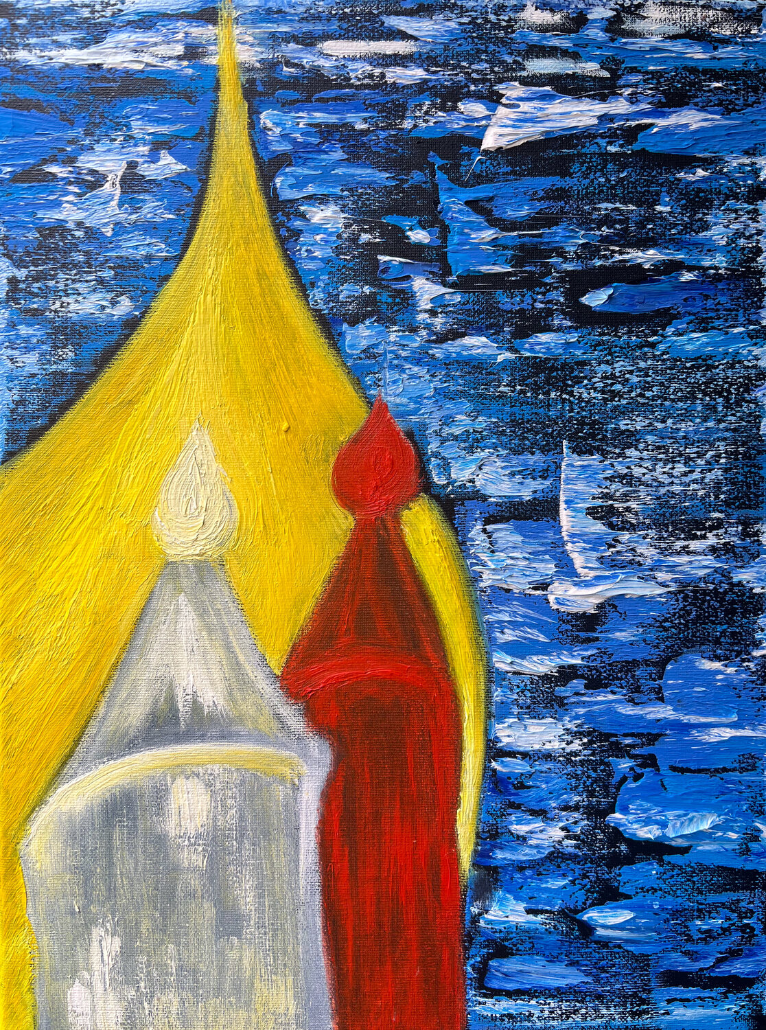 Three sisters Maksim Gorshkov Original painting for sale