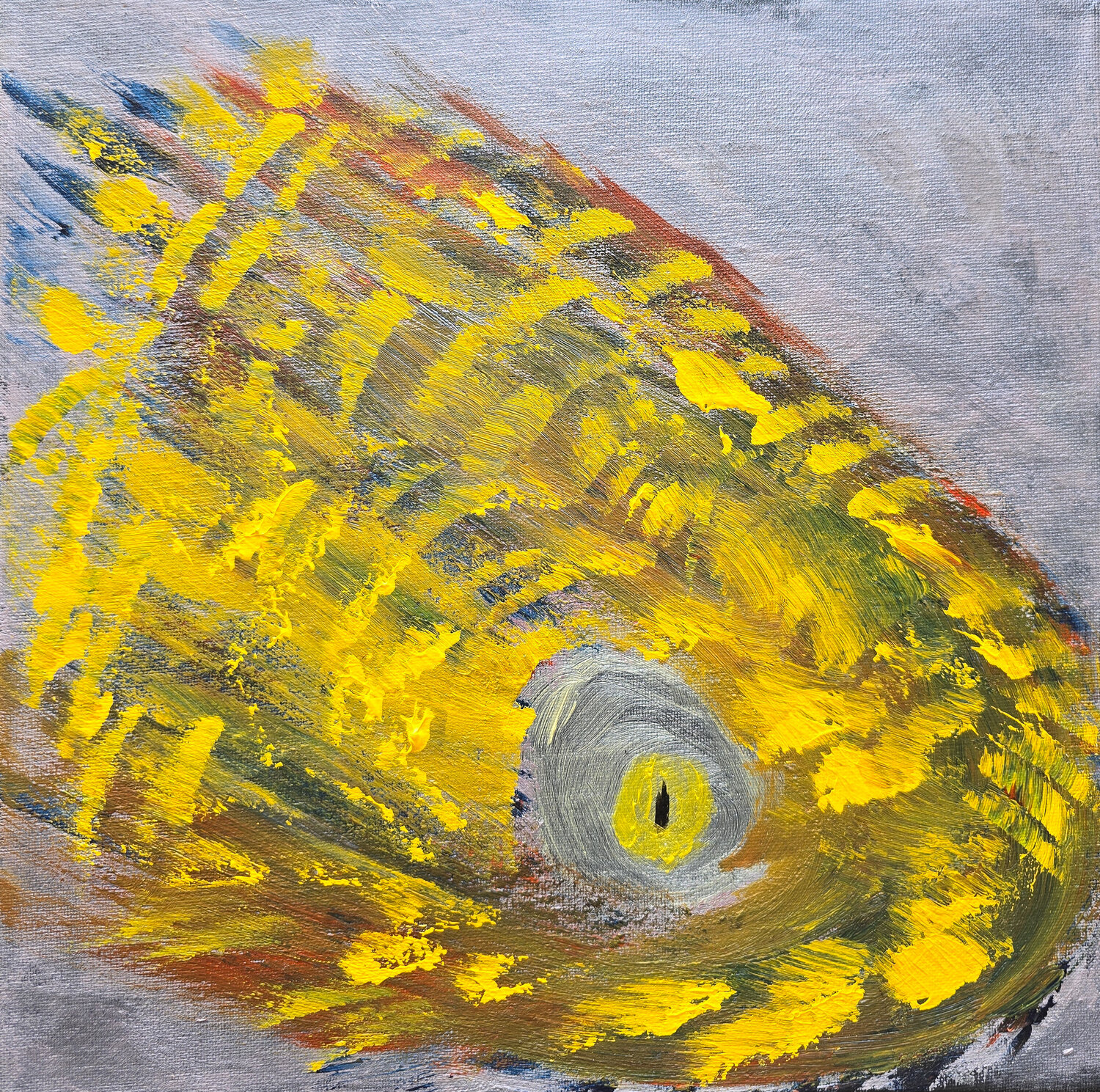Snake head Maksim Gorshkov Original painting for sale