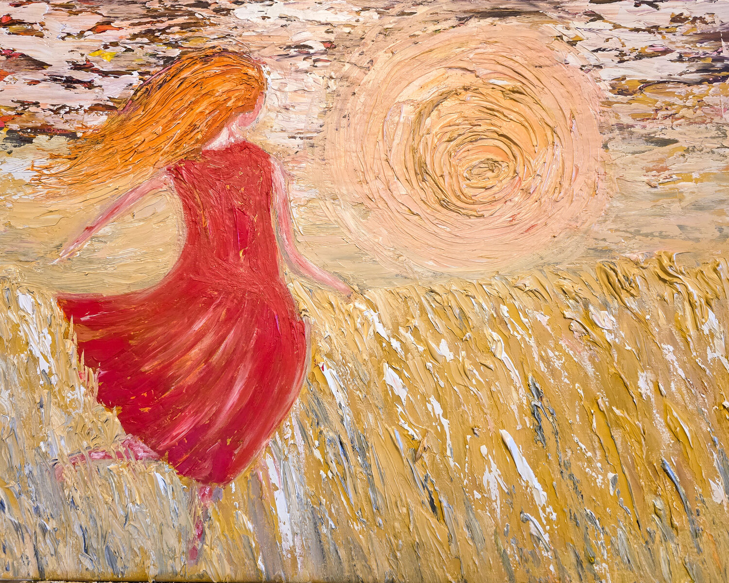 Into the Light of Happiness Maksim Gorshkov Original painting for sale