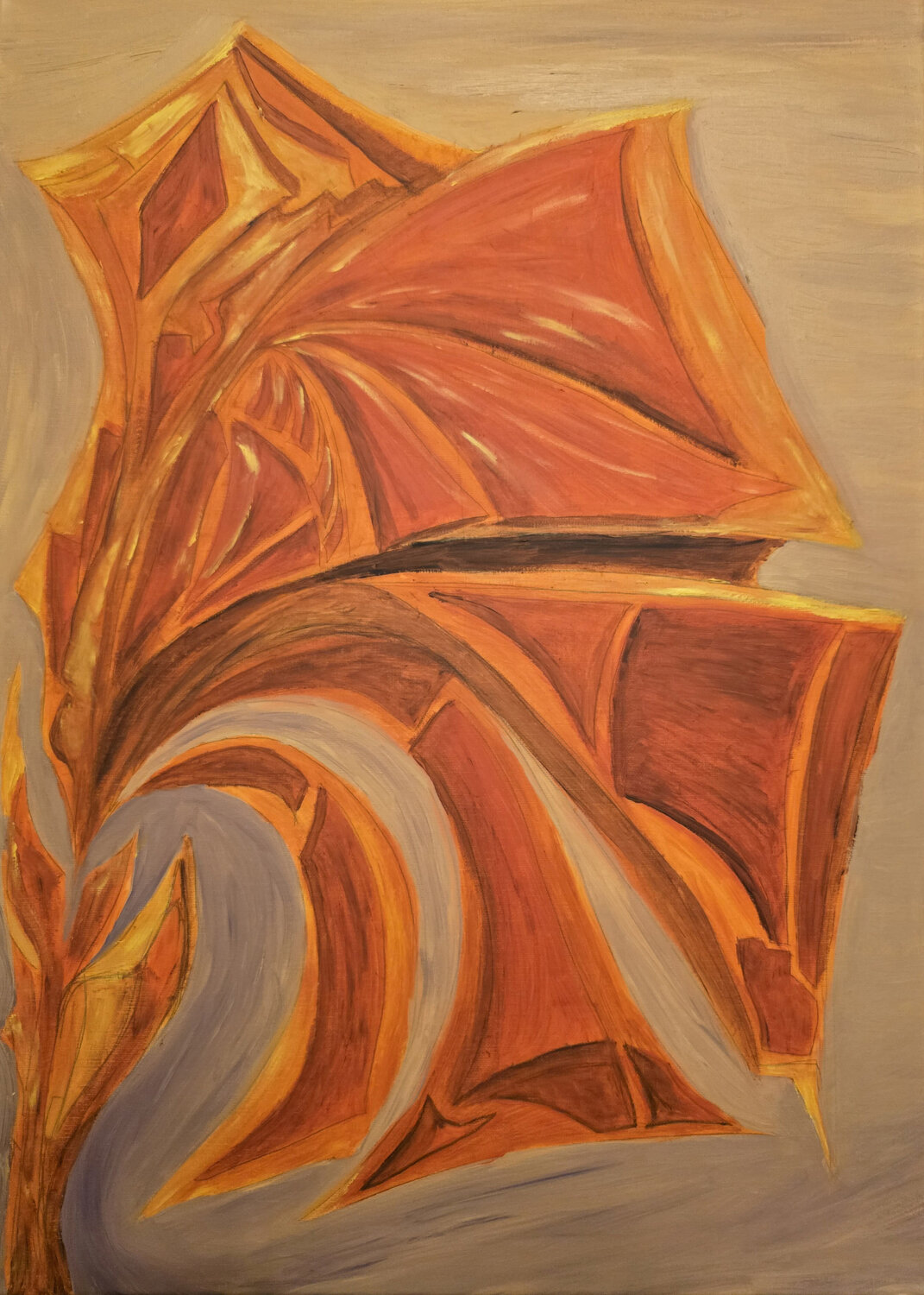The Torch Maksim Gorshkov Original painting for sale