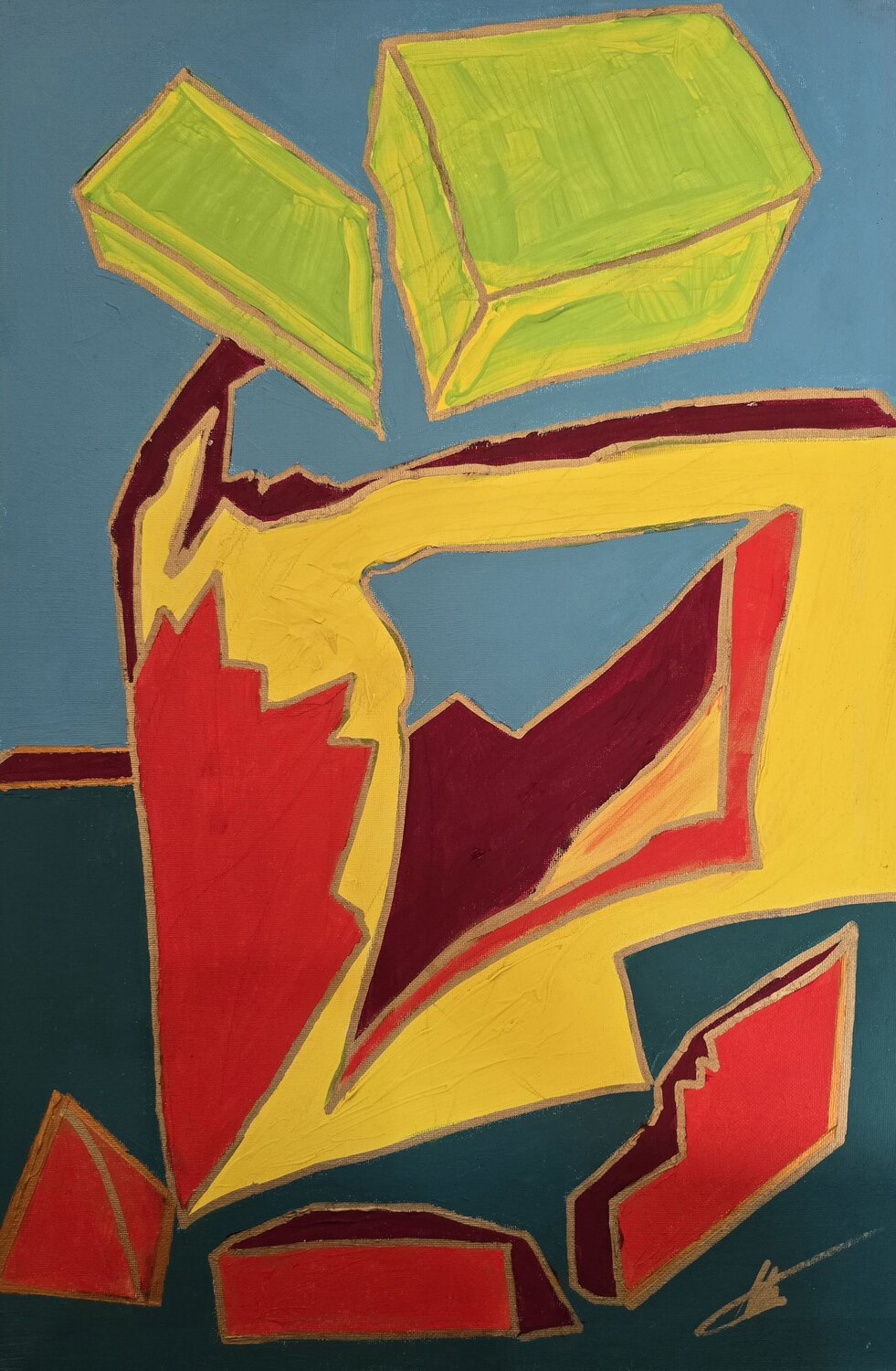 Fracture of Consciousness Maksim Gorshkov Original painting for sale