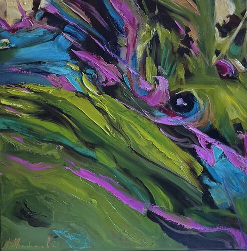 DRAGON'S EMBRACE by Elena Agraphiotis, Painting for Sale on Select